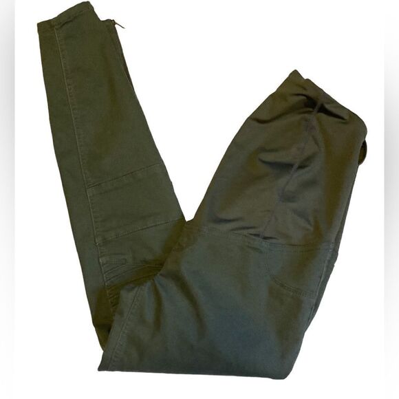 Isabel Maternity Army Green ankle Jeans NWT - Picture 6 of 7